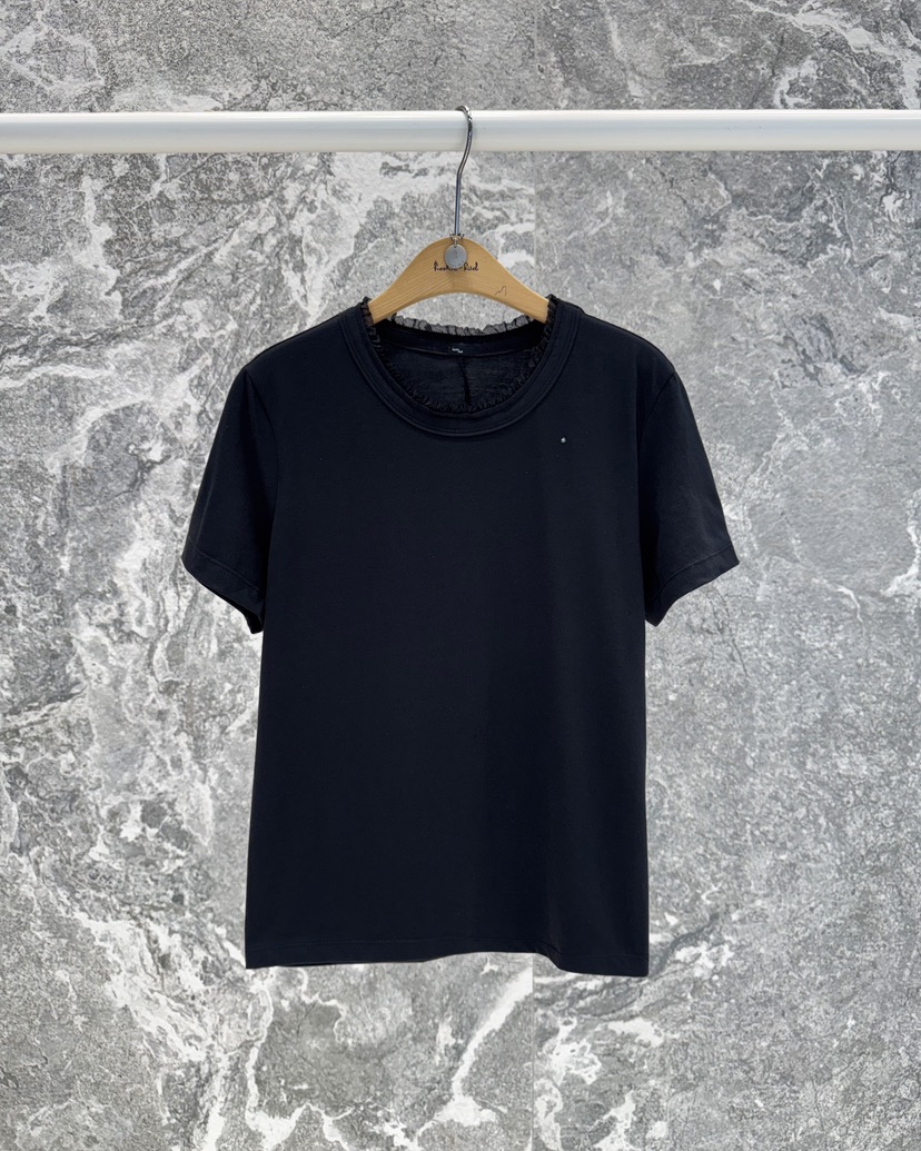 ROOKIE BUD東大門代購女裝新品時尚推薦熱賣25春夏T恤修身蕾絲ROOKIE BUD-LT恤圖色3