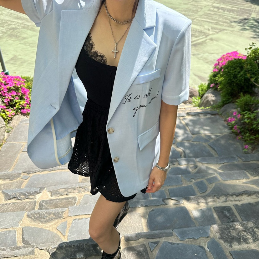 SOUIT東大門實拍女士新款職業真品休閑時尚推薦人氣夾克含腰帶SOUIT by mabel-L夾克