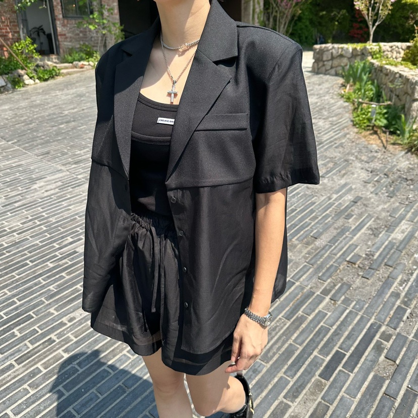 SOUIT東大門實拍女裝新款人氣25春夏職業休閑真品推薦時尚短褲SOUIT by mabel-L短褲