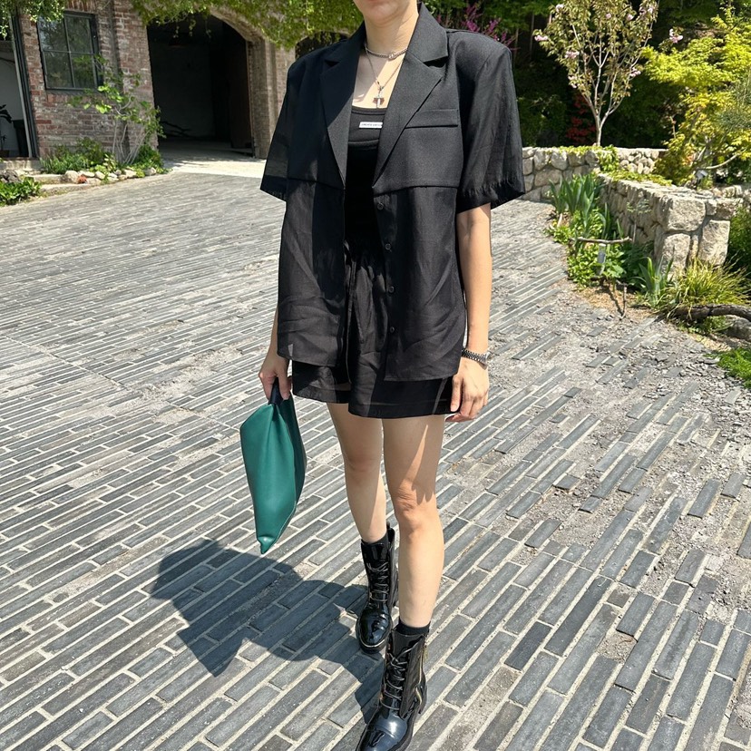 SOUIT東大門實拍女裝新款人氣25春夏職業休閑真品推薦時尚短褲SOUIT by mabel-L短褲