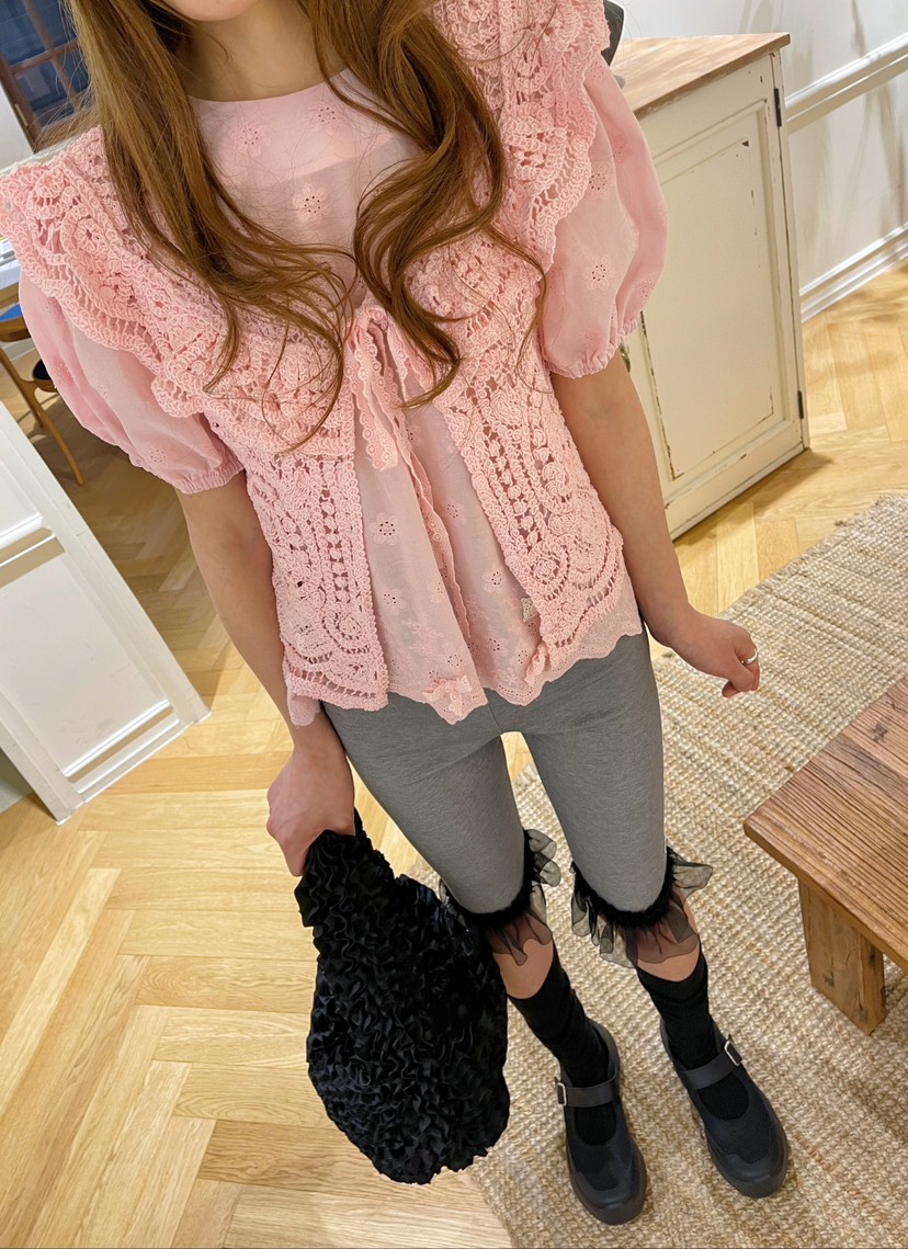 BOUTIQUE-L東大門直郵女裝新款真品人氣熱賣25春夏馬甲鉤針編織BOUTIQUE-L馬甲
