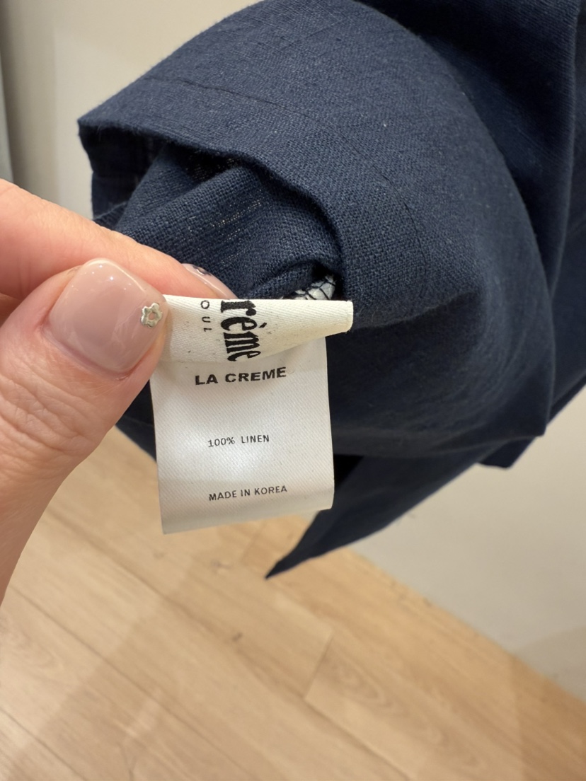 LA CREME韓國代購女士新款熱賣職業真品時尚半身裙中短裙亞麻LA CREME半身裙/中短裙
