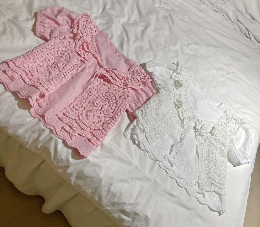 BOUTIQUE-L韓國代購女士新品時尚推薦馬甲不含內搭鉤針編織BOUTIQUE-L馬甲