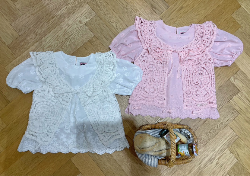 BOUTIQUE-L韓國代購女士新品時尚推薦馬甲不含內搭鉤針編織BOUTIQUE-L馬甲