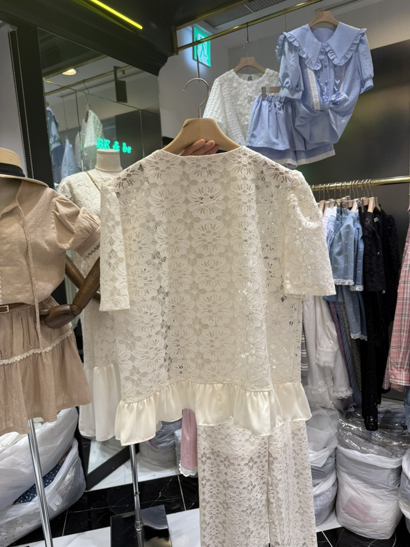 BE&amp;BE東大門直郵女裝新品真品人氣休閑25春夏襯衫蕾絲衫BE&be襯衫/蕾絲衫