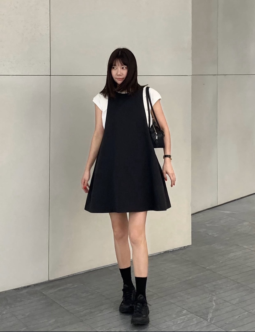 COURGETTE東大門實拍女士新款人氣職業休閑時尚真品25春夏連衣裙COURGETTE連衣裙