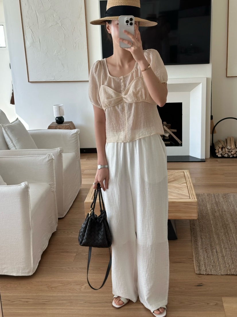 LE VASE東大門代購女士新品熱賣人氣時尚25春夏襯衫蕾絲衫LE VASE襯衫/蕾絲衫