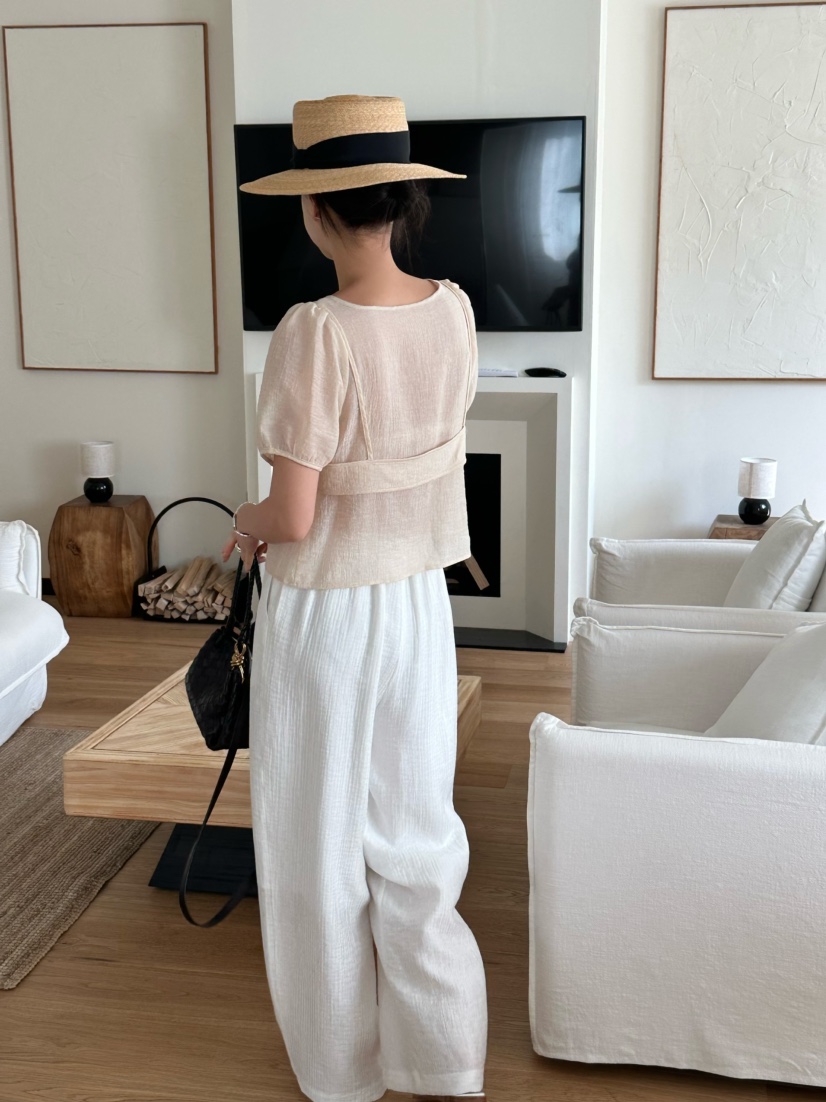 LE VASE東大門代購女士新品熱賣人氣時尚25春夏襯衫蕾絲衫LE VASE襯衫/蕾絲衫