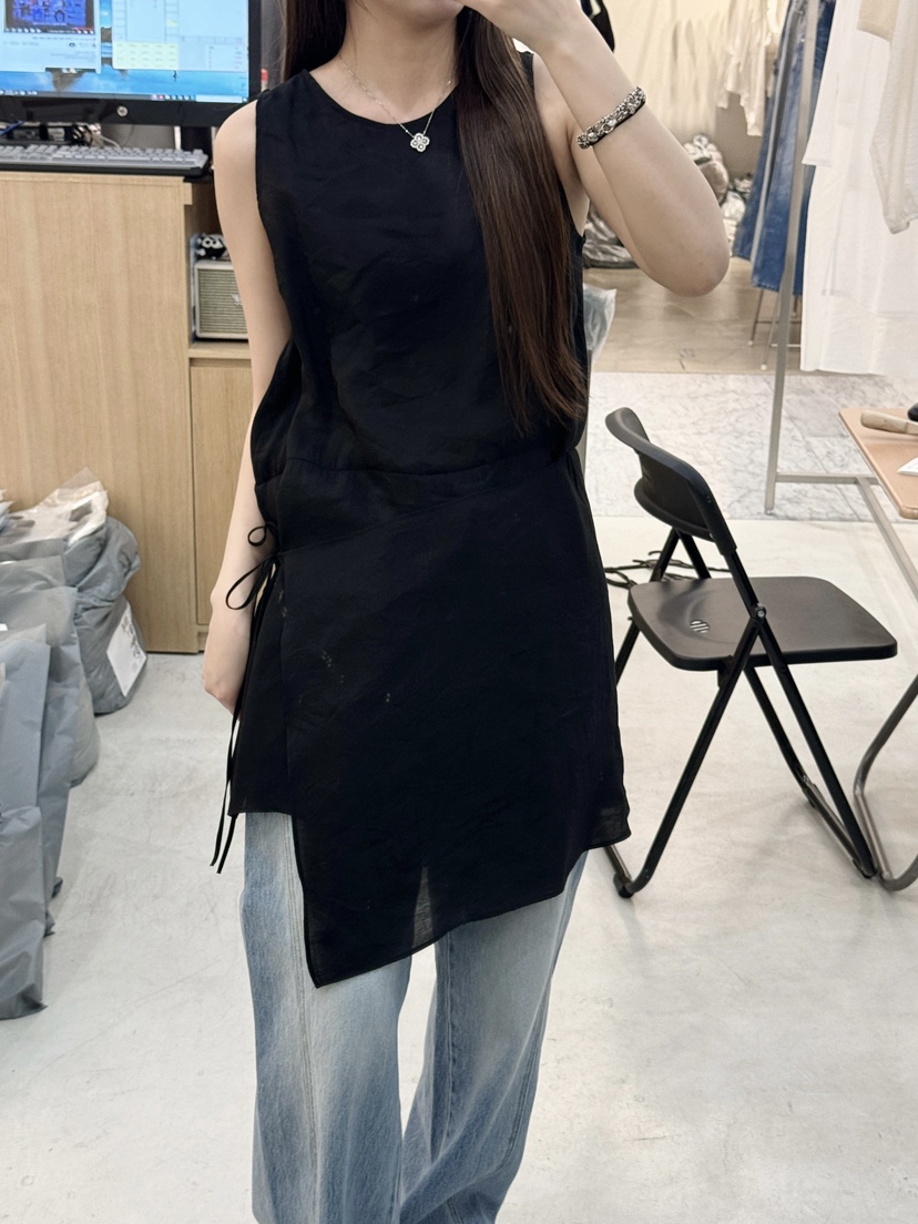THE EYL東大門實拍女裝新款25春夏休閑推薦時尚職業吊帶背心THE EYL吊帶/背心
