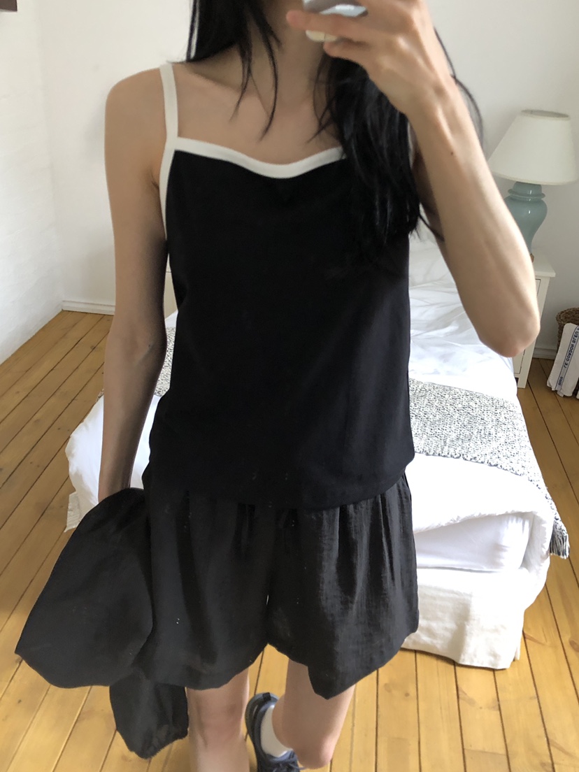 THE EYL韓國代購女士新品推薦25春夏休閑人氣真品吊帶背心THE EYL吊帶/背心