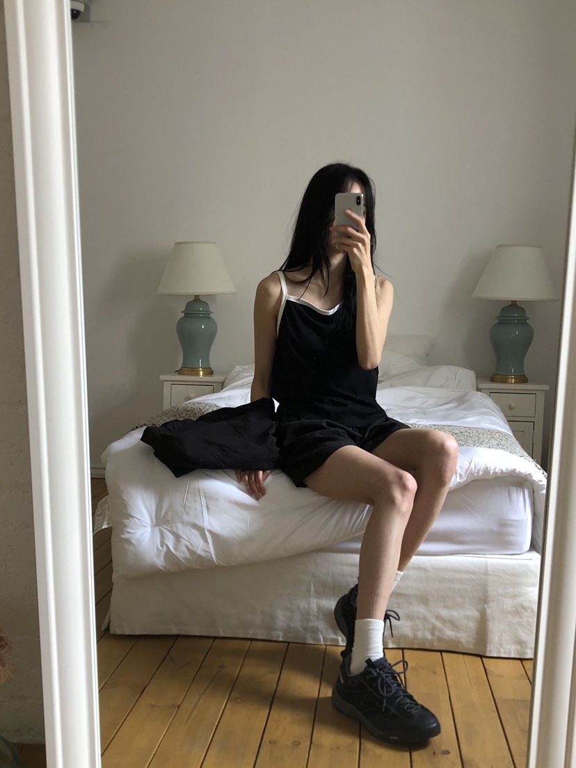 THE EYL韓國代購女士新品推薦25春夏休閑人氣真品吊帶背心THE EYL吊帶/背心