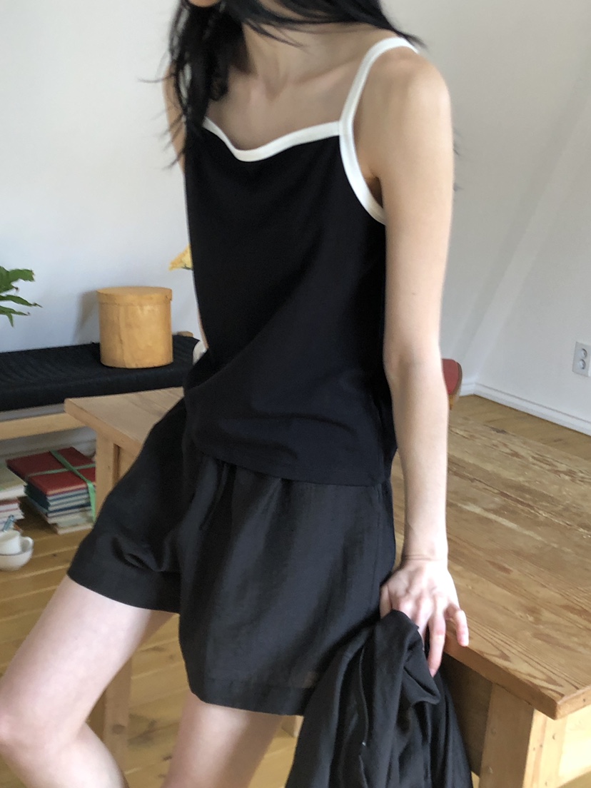 THE EYL韓國代購女士新品推薦25春夏休閑人氣真品吊帶背心THE EYL吊帶/背心
