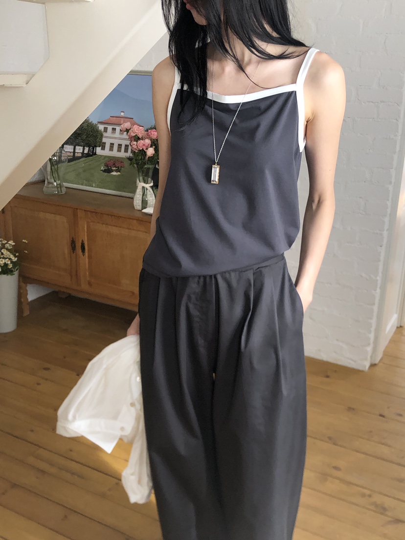 THE EYL韓國代購女士新品推薦25春夏休閑人氣真品吊帶背心THE EYL吊帶/背心