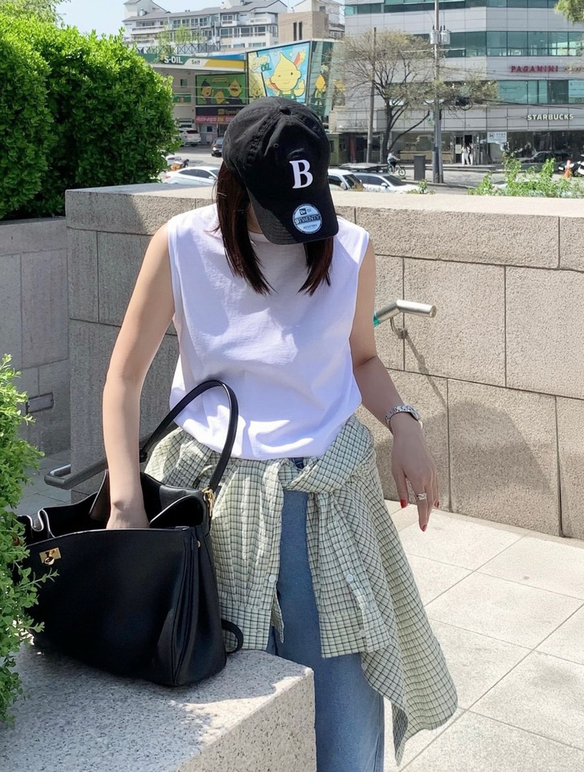 COURGETTE韓國代購女裝新品推薦熱賣時尚人氣真品25春夏吊帶背心COURGETTE吊帶/背心