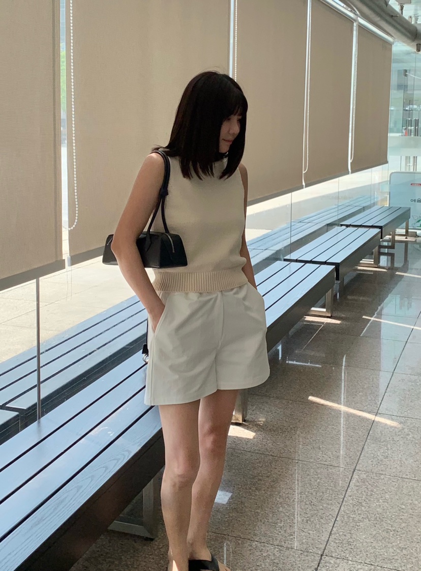 COURGETTE東大門實拍女士新款熱賣時尚休閑人氣推薦25春夏短褲COURGETTE短褲