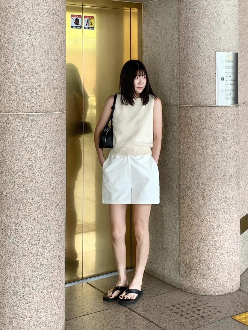 COURGETTE東大門實拍女士新款熱賣時尚休閑人氣推薦25春夏短褲COURGETTE短褲