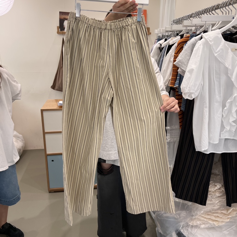 ARE韓國代購女裝新款人氣真品25春夏休閑推薦職業熱賣休閑褲ARE YOU/ARE休閑褲