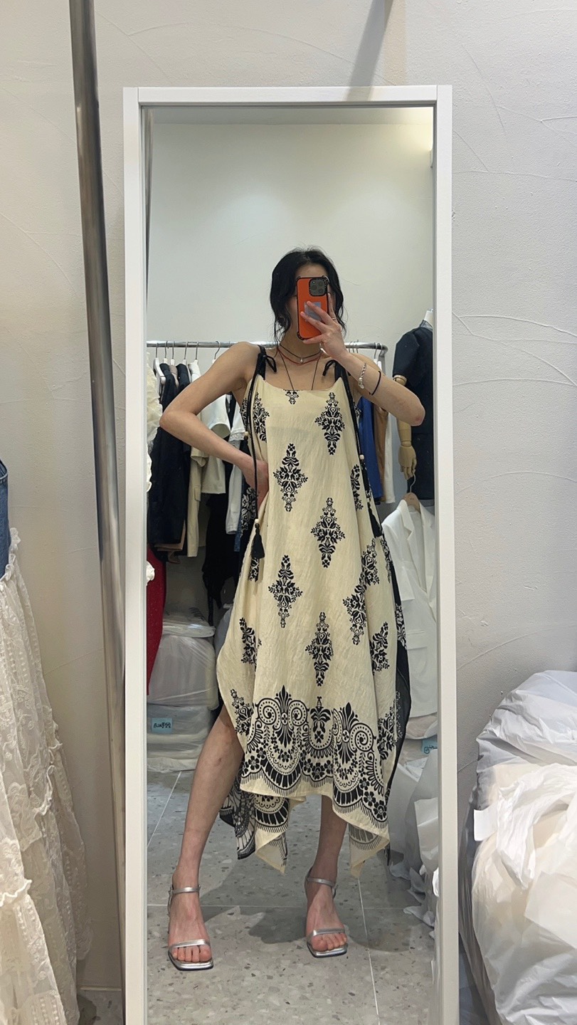 ROU.TINE韓國直郵女士新款職業真品25春夏人氣時尚熱賣連衣裙ROU.TINE連衣裙