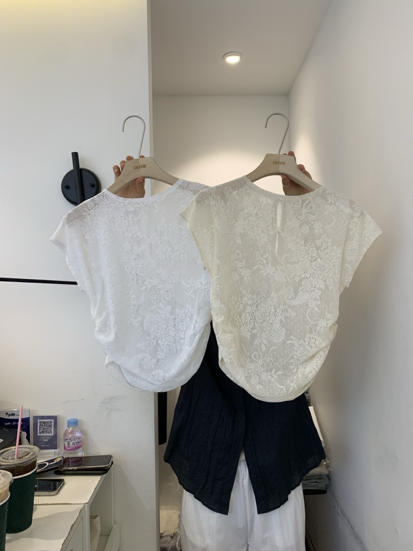 OUVIR韓國直郵女裝新品推薦熱賣職業25春夏人氣真品襯衫蕾絲衫O.V.R/OUVIR襯衫/蕾絲衫