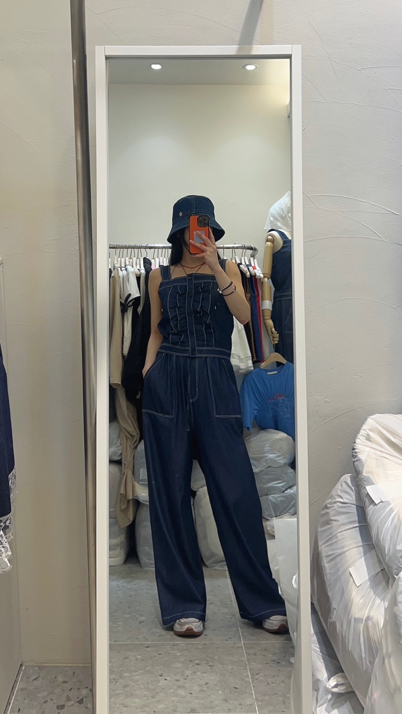 ROU.TINE韓國代購女士新款真品25春夏休閑人氣熱賣吊帶背心ROU.TINE吊帶/背心