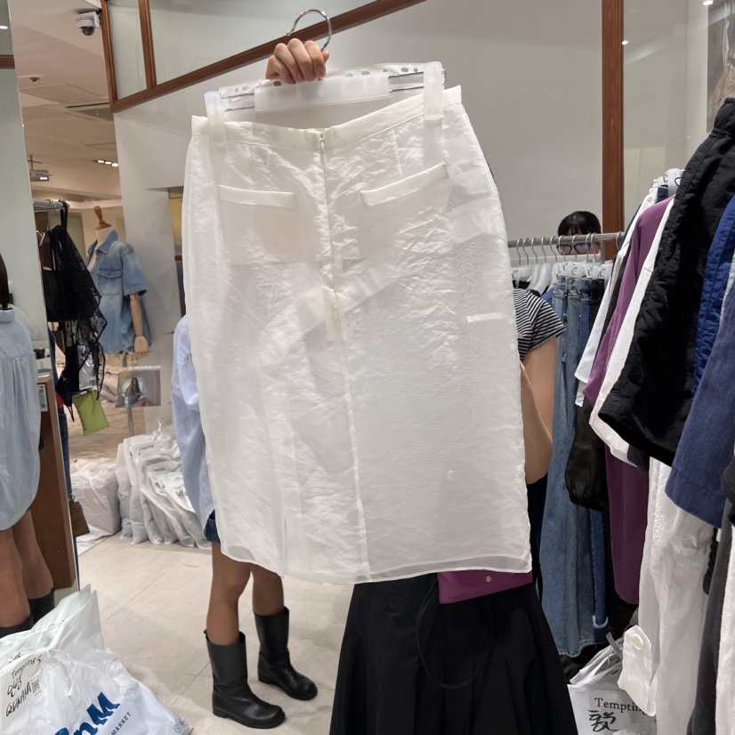 TEMPTING韓國代購女裝新品熱賣職業25春夏半身裙中短裙透明TEMPTING半身裙/中短裙