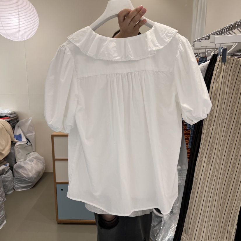 ARE韓國代購女士新品推薦人氣真品休閑熱賣職業時尚襯衫蕾絲衫ARE YOU/ARE襯衫/蕾絲衫