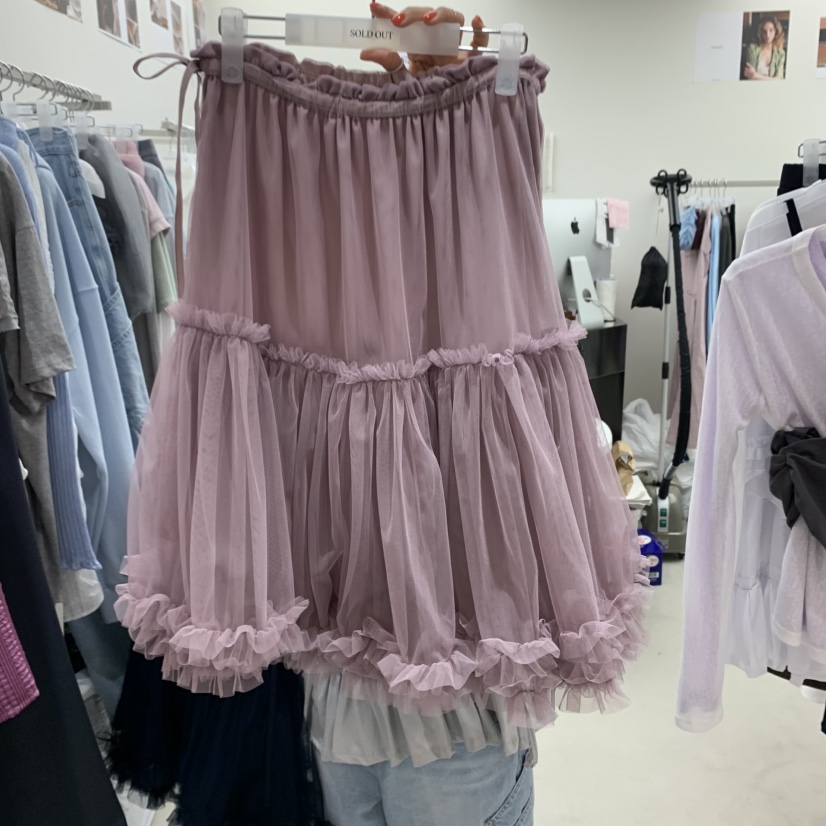 SOLD OUT東大門實拍女士新品真品人氣時尚半身裙中短裙透視SOLD OUT半身裙/中短裙圖色2