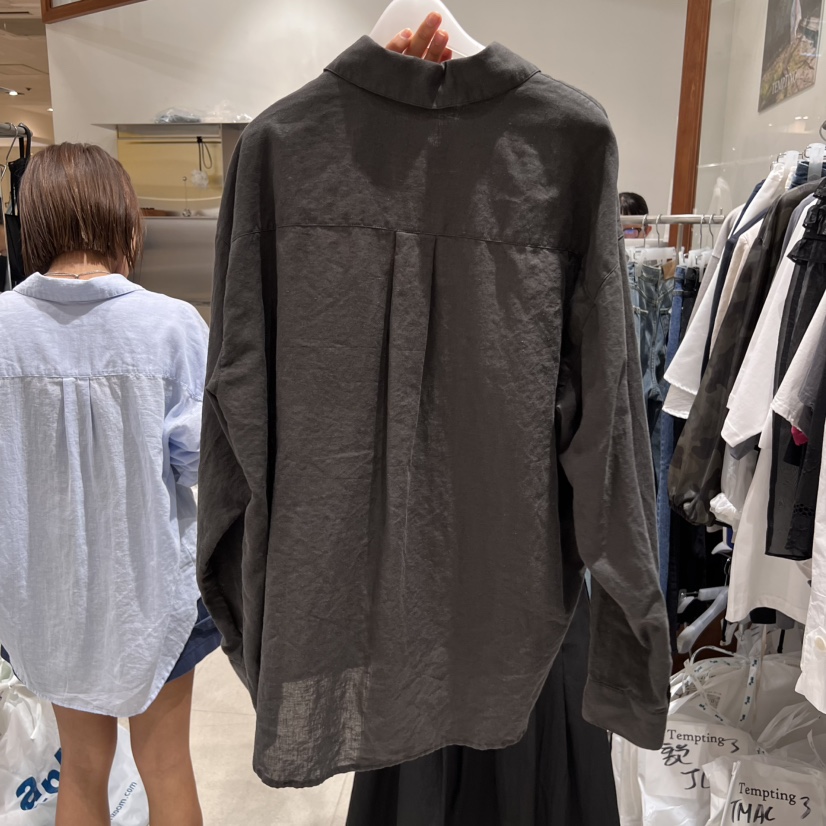 TEMPTING韓國代購女士新品人氣25春夏休閑時尚襯衫蕾絲衫亞麻TEMPTING襯衫/蕾絲衫