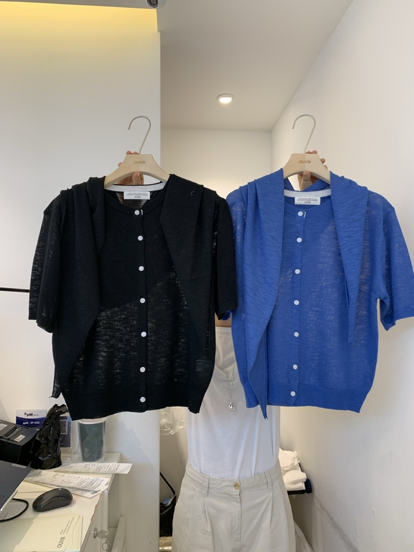 OUVIR東大門實拍女士新品真品人氣25春夏休閑套裝套裝亞麻開衫O.V.R/OUVIR套裝