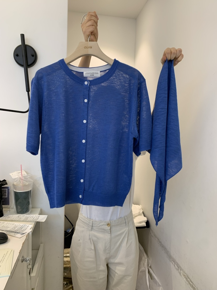 OUVIR東大門實拍女士新品真品人氣25春夏休閑套裝套裝亞麻開衫O.V.R/OUVIR套裝圖色3