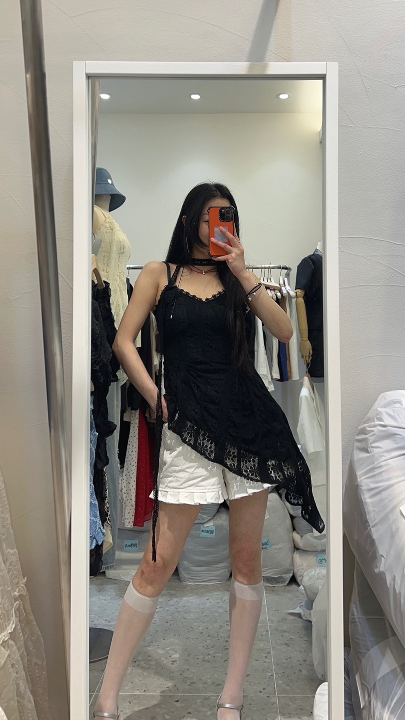 ROU.TINE韓國直郵女裝新品推薦熱賣人氣休閑吊帶背心含脖帶ROU.TINE吊帶/背心