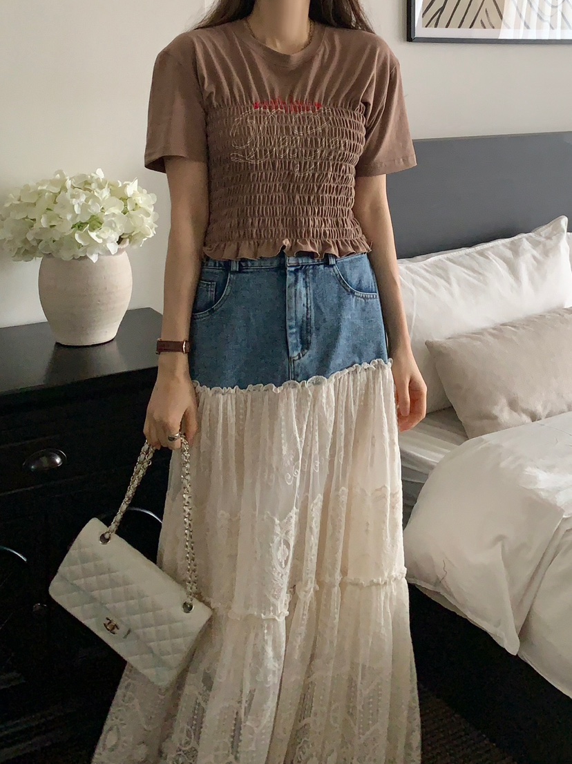 ROU.TINE東大門代購女裝新品時尚休閑推薦人氣真品25春夏長裙ROU.TINE長裙