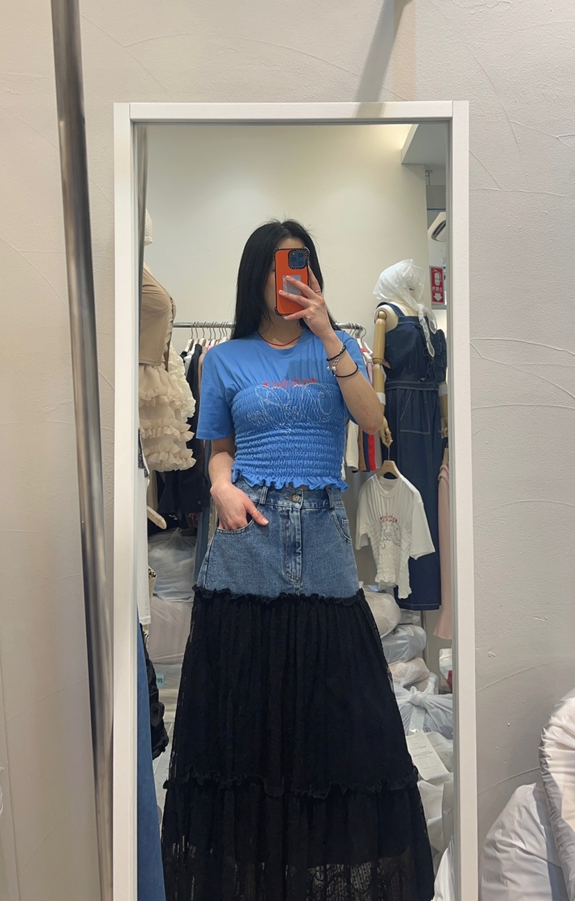 ROU.TINE東大門代購女裝新品時尚休閑推薦人氣真品25春夏長裙ROU.TINE長裙