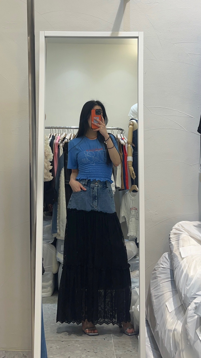 ROU.TINE東大門代購女裝新品時尚休閑推薦人氣真品25春夏長裙ROU.TINE長裙