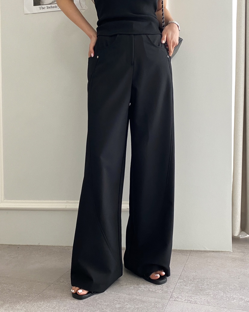 CLOTH東大門直郵女裝新款真品休閑推薦人氣職業時尚休閑褲口袋CLOTH休閑褲