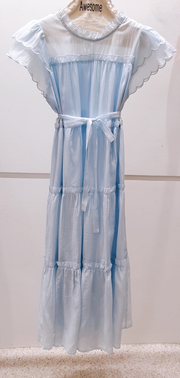 AWESOME-P東大門實拍女裝新款人氣職業真品推薦連衣裙含腰帶AWESOME-P連衣裙圖色1