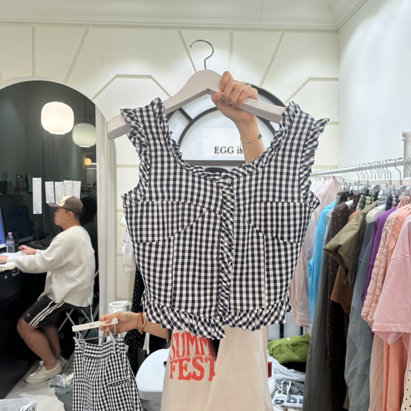 EGG IS東大門實拍女士新款真品職業時尚休閑25春夏吊帶背心EGG IS吊帶/背心圖色2