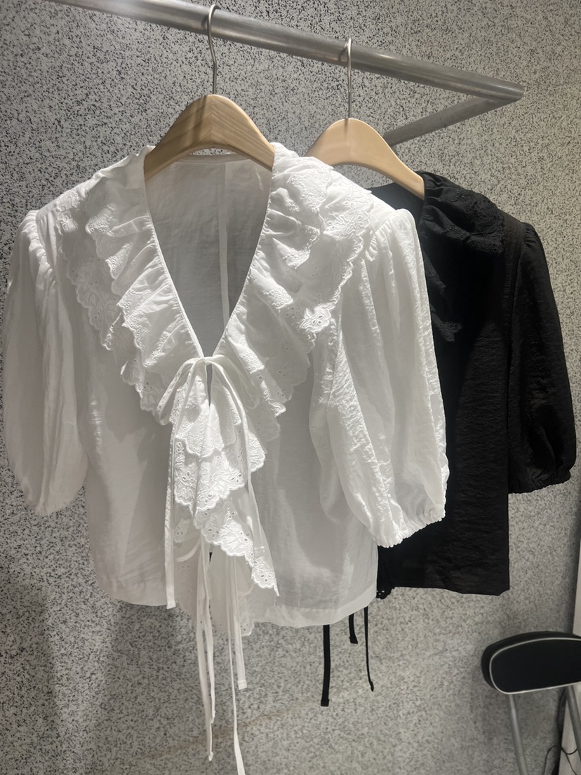 ADDICTED韓國直郵女裝新品休閑推薦人氣時尚真品襯衫蕾絲衫ADDICTED襯衫/蕾絲衫