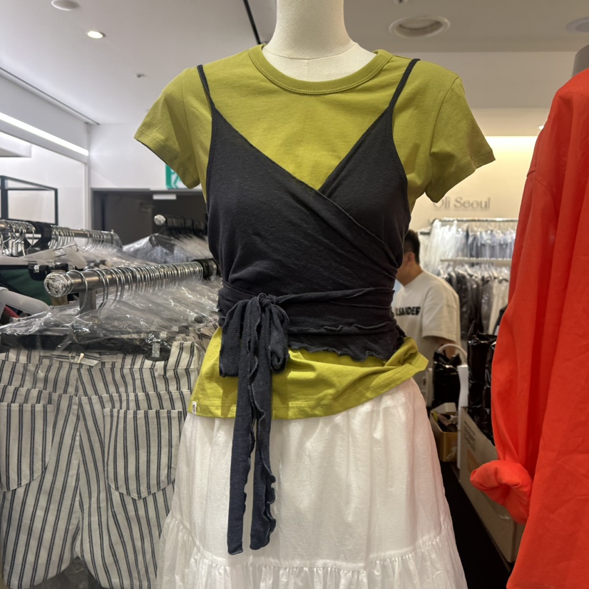 OLI SEOUL東大門實拍女裝新品推薦吊帶背心不含內搭亞麻布OLI SEOUL吊帶/背心圖色2