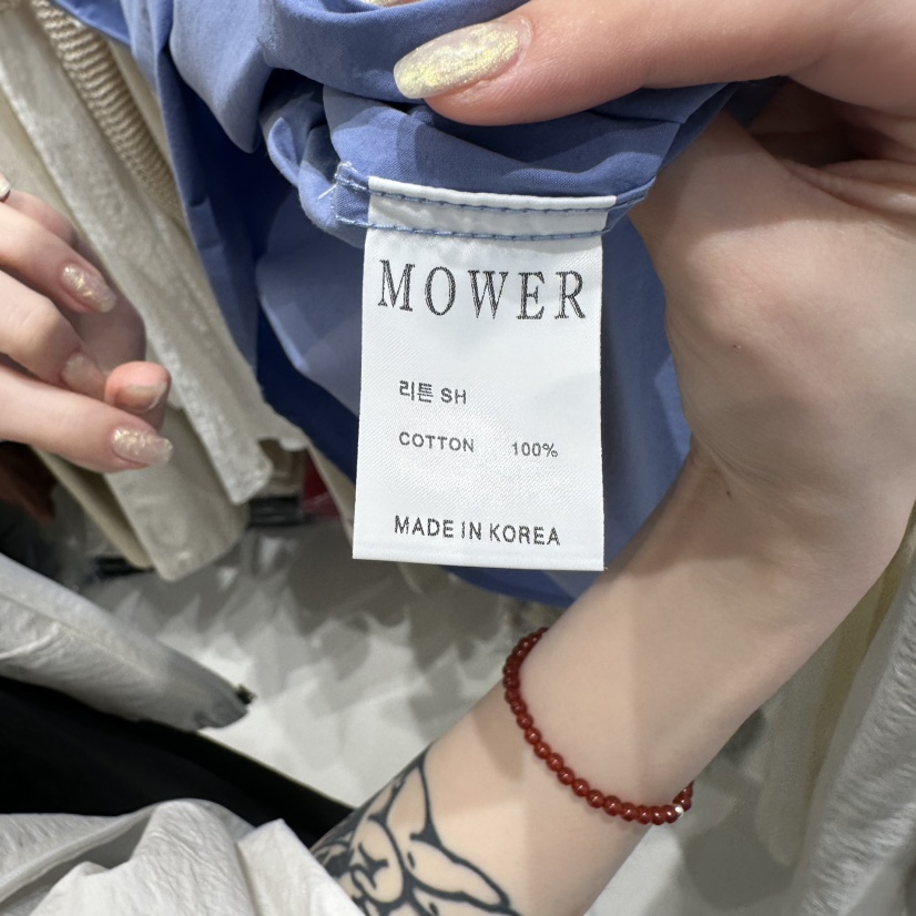 MOWER韓國代購女士新品人氣熱賣25春夏休閑時尚職業襯衫蕾絲衫MOWER襯衫/蕾絲衫