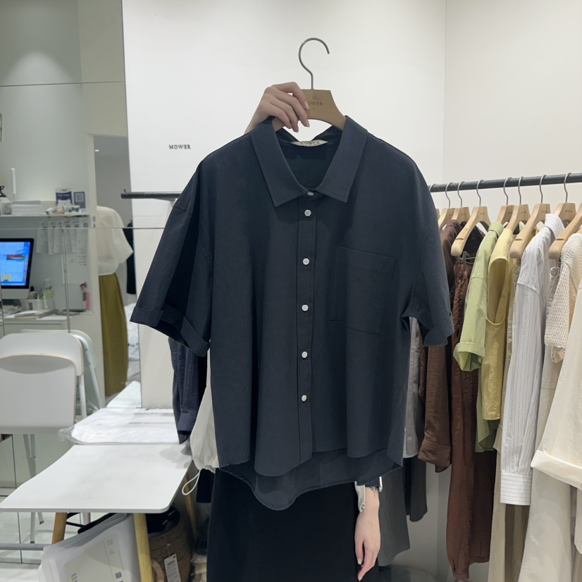 MOWER韓國代購女士新品人氣熱賣25春夏休閑時尚職業襯衫蕾絲衫MOWER襯衫/蕾絲衫圖色3
