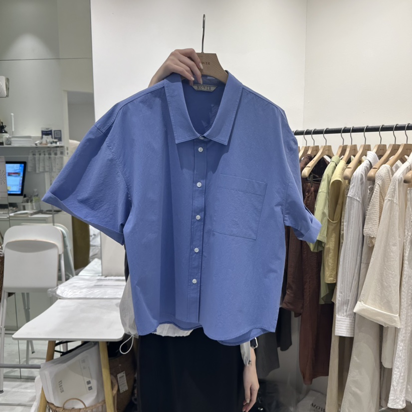 MOWER韓國代購女士新品人氣熱賣25春夏休閑時尚職業襯衫蕾絲衫MOWER襯衫/蕾絲衫圖色4