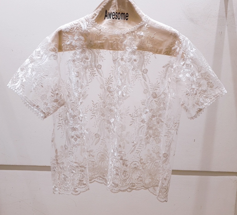AWESOME-P韓國直郵女裝新品職業真品推薦人氣25春夏襯衫蕾絲衫AWESOME-P襯衫/蕾絲衫圖色1
