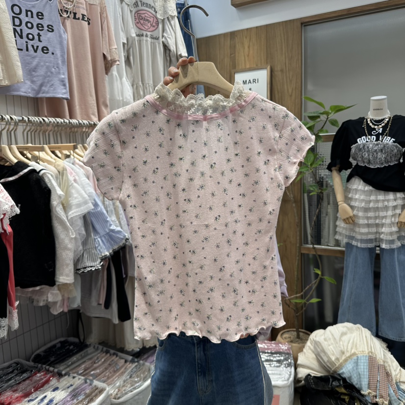 MARI CO東大門實拍女裝新品休閑職業人氣熱賣時尚真品25春夏T恤MARI COT恤