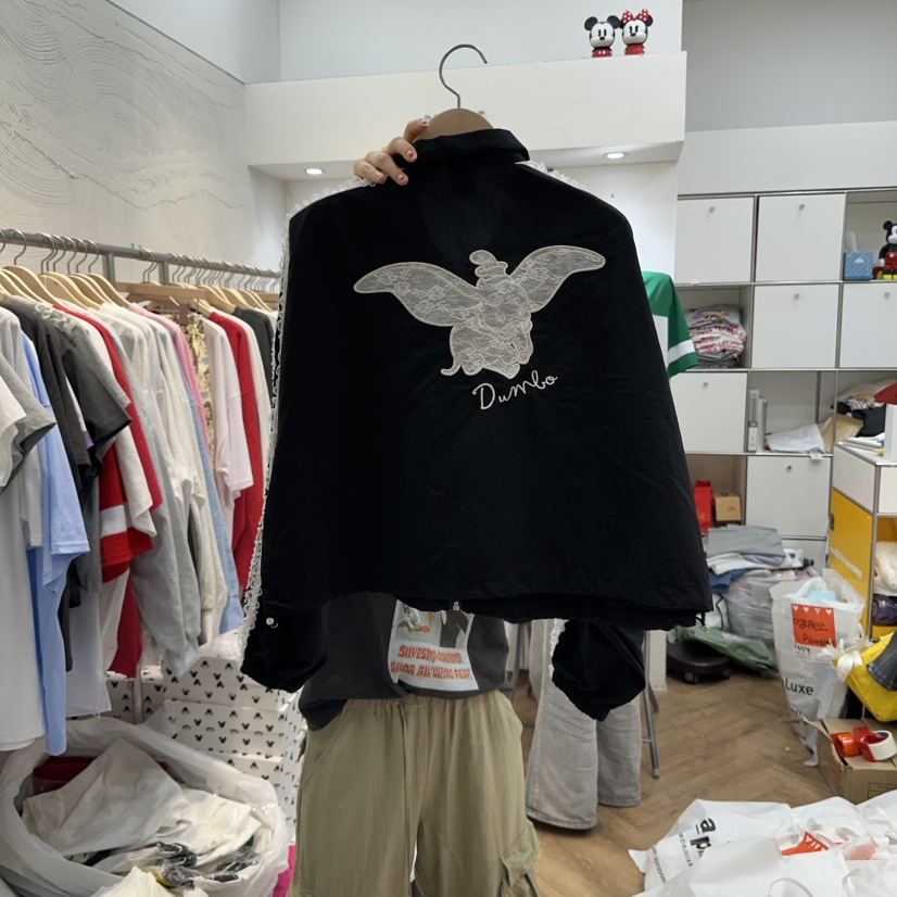 DE LINE韓國代購女裝新品熱賣時尚25春夏休閑人氣夾克小飛象DE LINE夾克