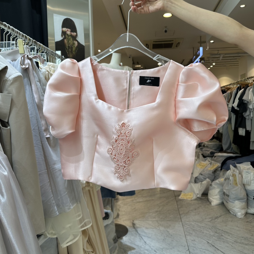 CHEAP-CHIC韓國代購女裝新品休閑熱賣人氣真品25春夏襯衫蕾絲衫CHEAP-CHIC/CHARLES THE SECOND襯衫/蕾絲衫圖色2