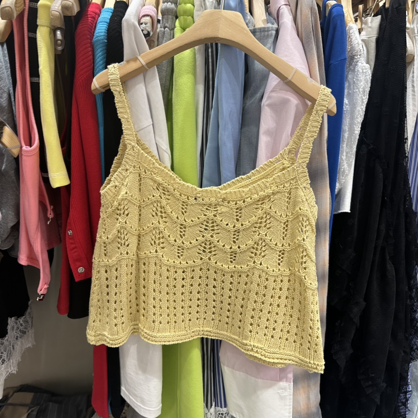 ABBEYLEE東大門直郵女裝新品人氣熱賣真品吊帶背心鉤針編織ABBEYLEE吊帶/背心