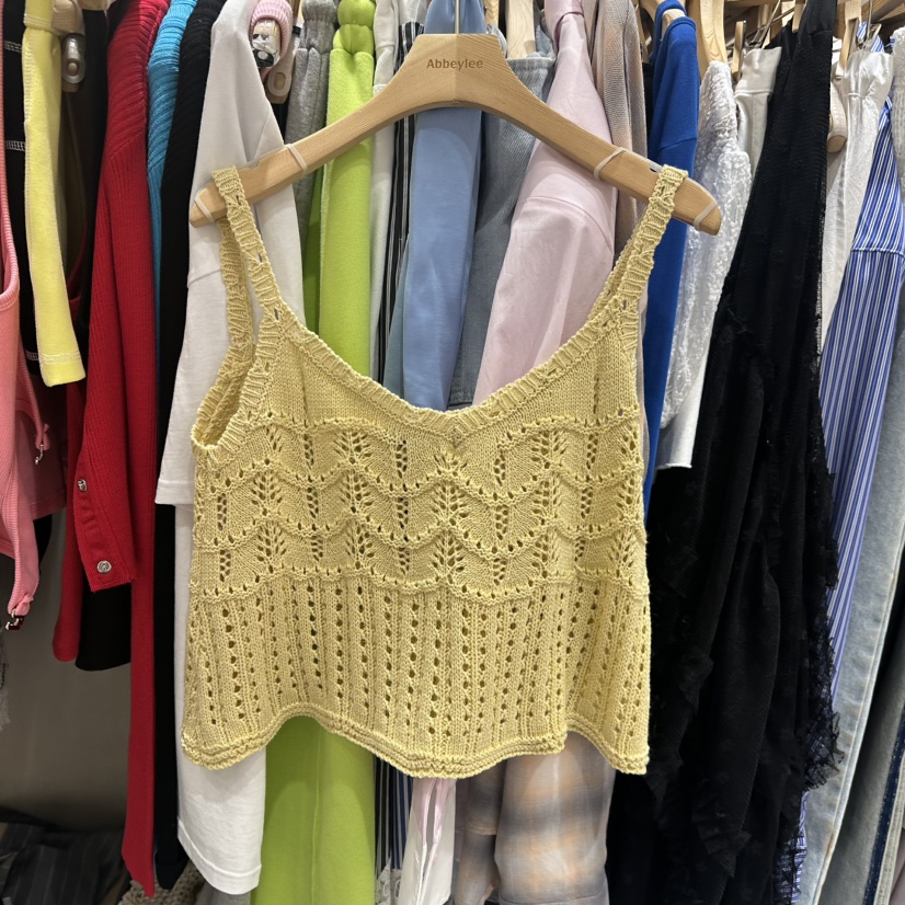 ABBEYLEE東大門直郵女裝新品人氣熱賣真品吊帶背心鉤針編織ABBEYLEE吊帶/背心圖色2