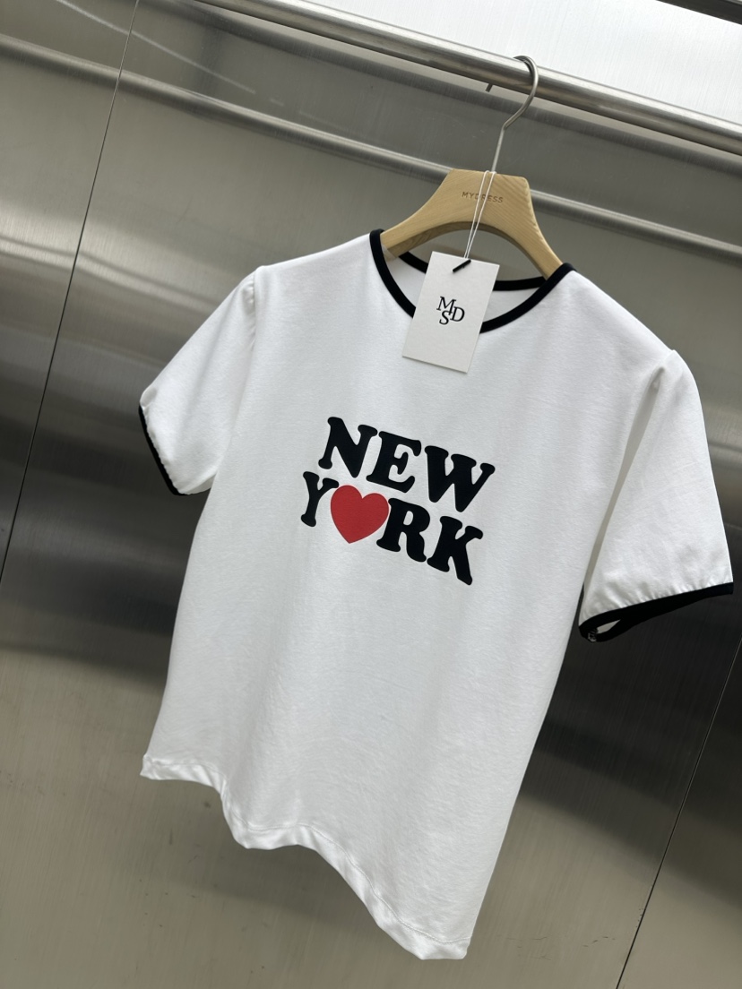 MYDRESS東大門實拍女裝新品職業人氣熱賣時尚真品休閑25春夏T恤MYDRESST恤