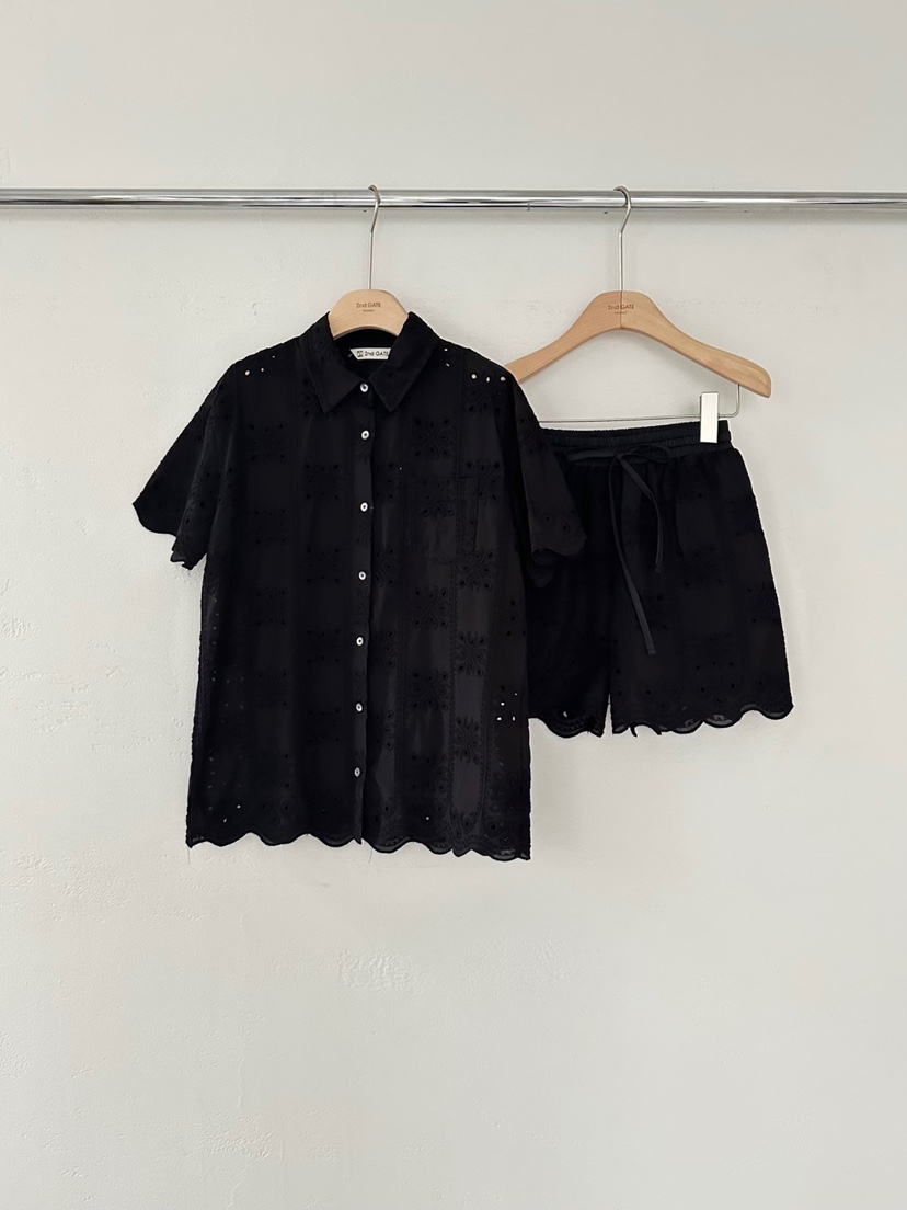 2ND GATE東大門代購女裝新款熱賣25春夏真品人氣套裝刺繡套裝2ND GATE套裝圖色2